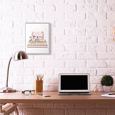 Stupell Home Decor Pink Purse Framed Wall Art