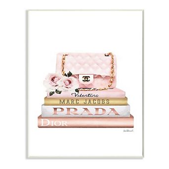 Stupell Home Decor Pink Purse Plaque Wall Art