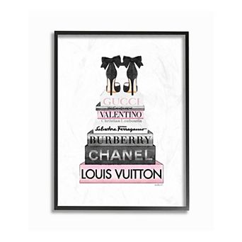 Stupell Home Decor Black Heels Fashion Framed Wall Art