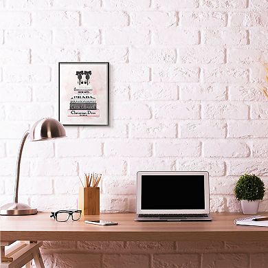 Stupell Home Decor Black Heels Black Framed Wall Art