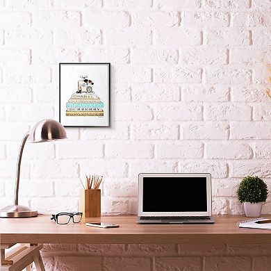 Stupell Home Decor Perfume Bookstack Framed Wall Art