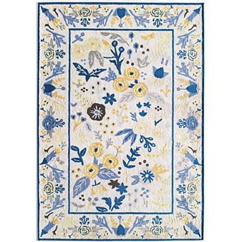 Rugs America Gardenia Floral Print Area Rug