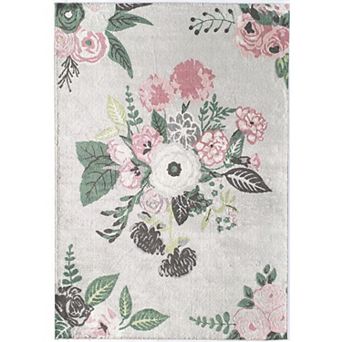 Rugs America Rose Garden Print Area Rug