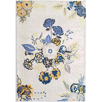 Rugs America Rose Garden Print Area Rug