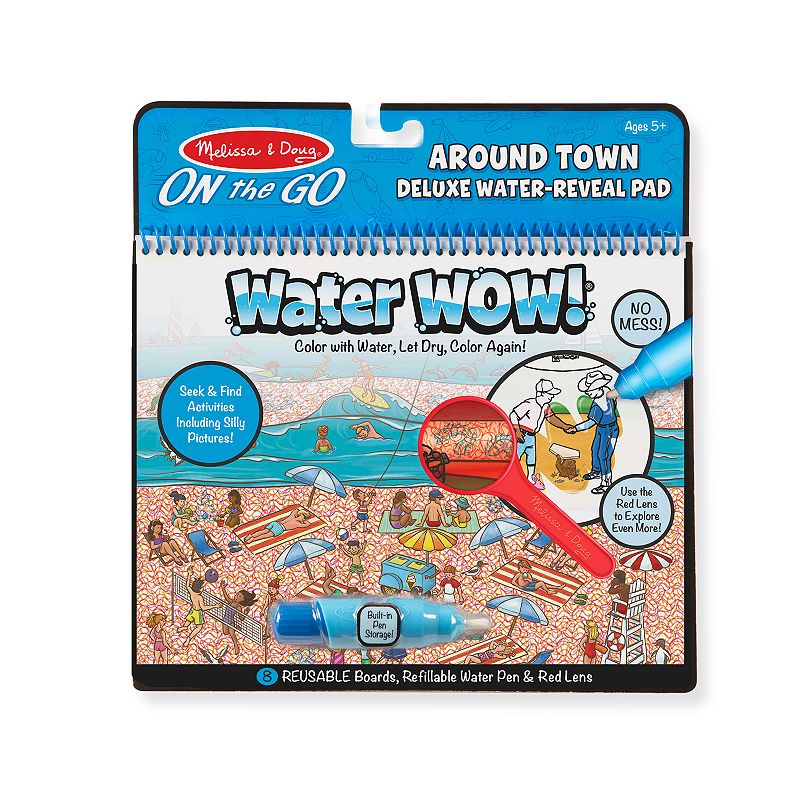 Melissa & Doug On the Go Water Wow! Reusable Water-Reveal Deluxe Activity P