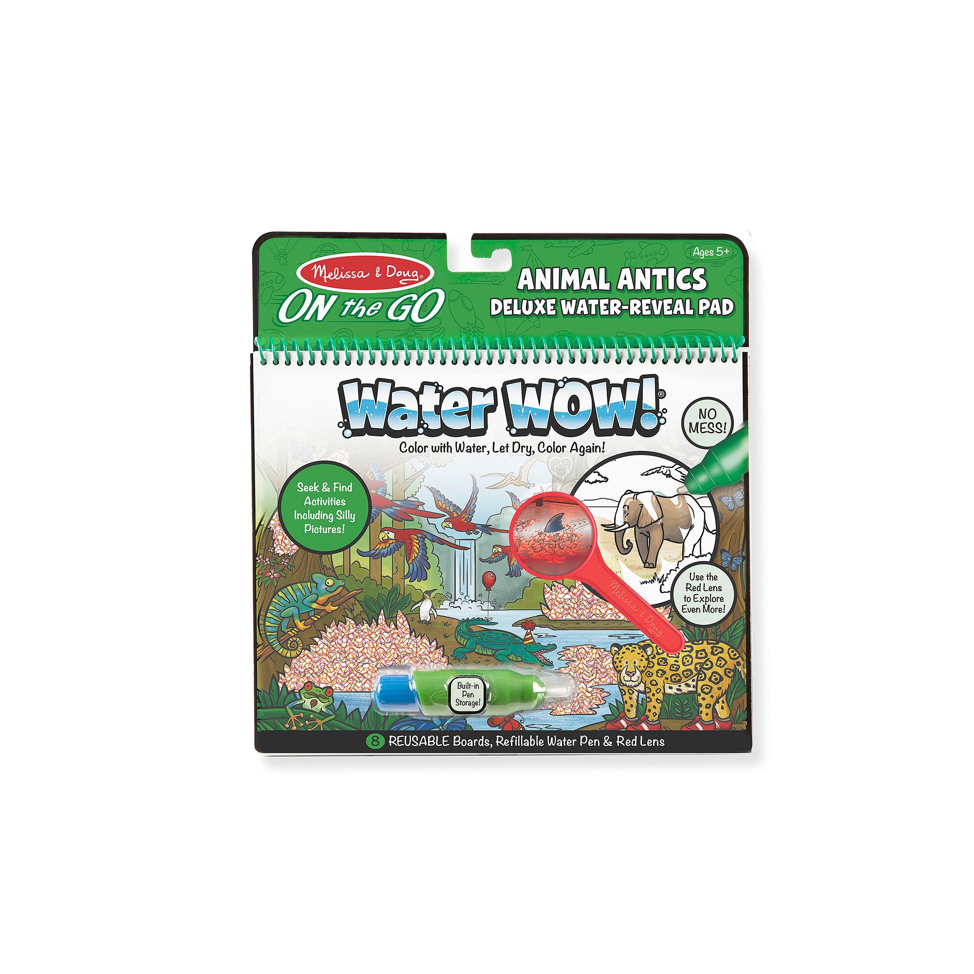 Melissa & Doug On the Go Water Wow! Reusable Water-Reveal Deluxe Activity P