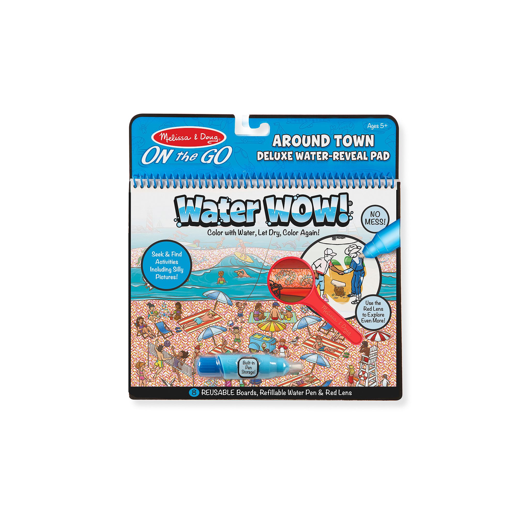 Melissa & Doug On the Go Water Wow! Reusable Water-Reveal Deluxe Activity P