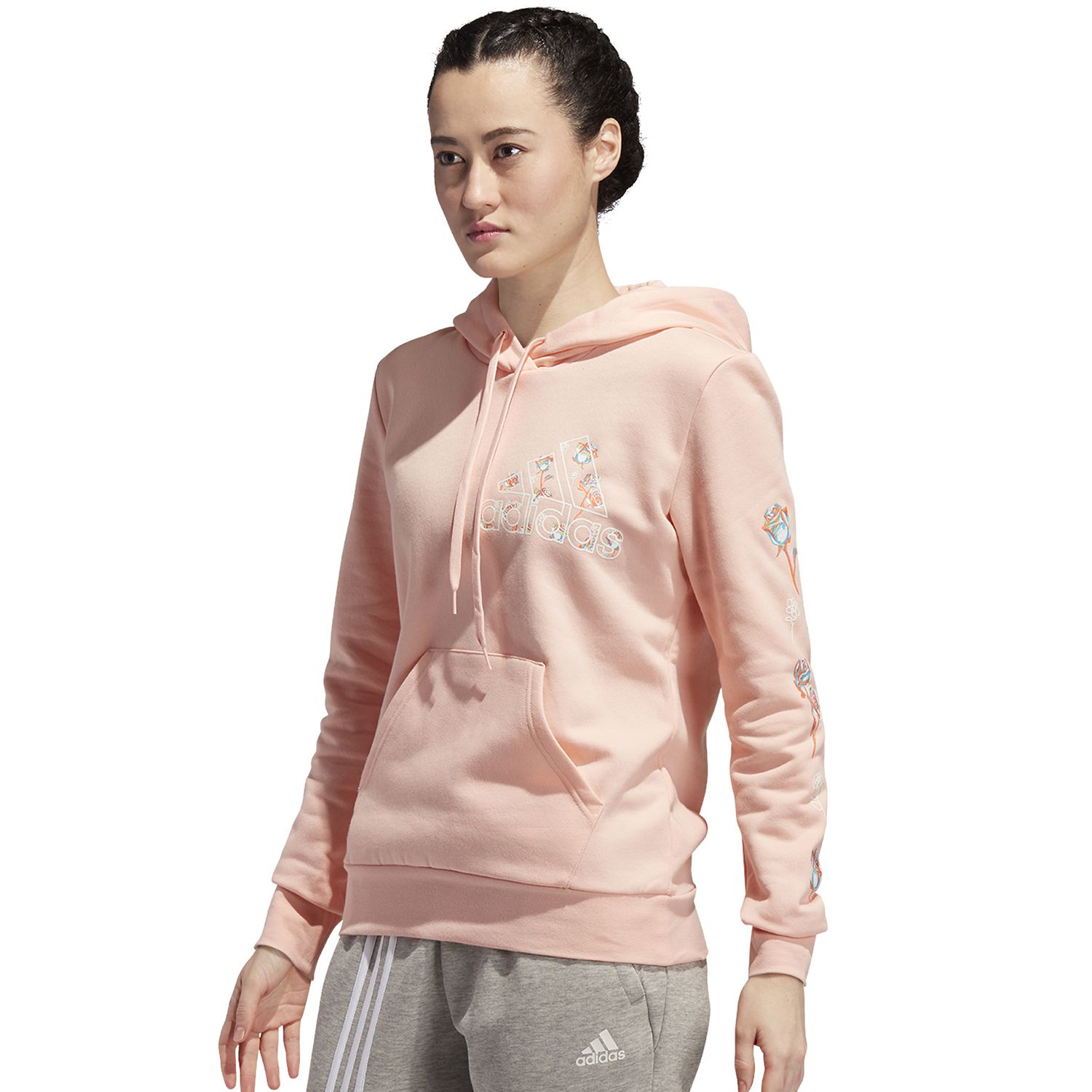 women's adidas floral graphic hoodie