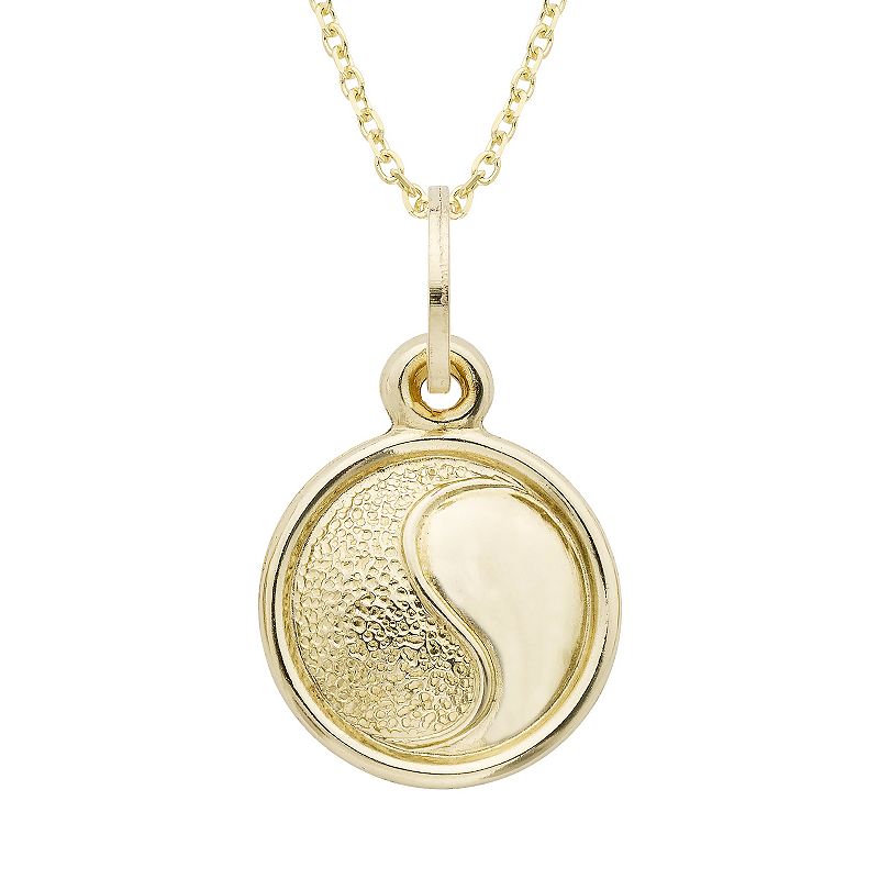 A&M 14k Gold Motif Charm Pendant Necklace, Womens, Size: 18, Yellow