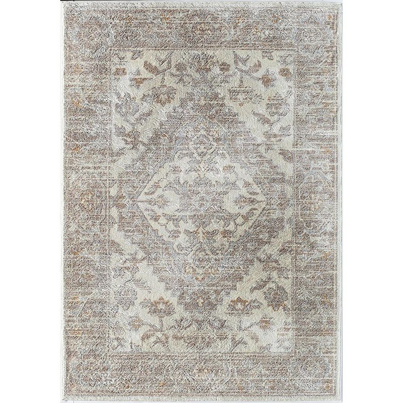 Rugs America White Area Rug, 5X7 Ft