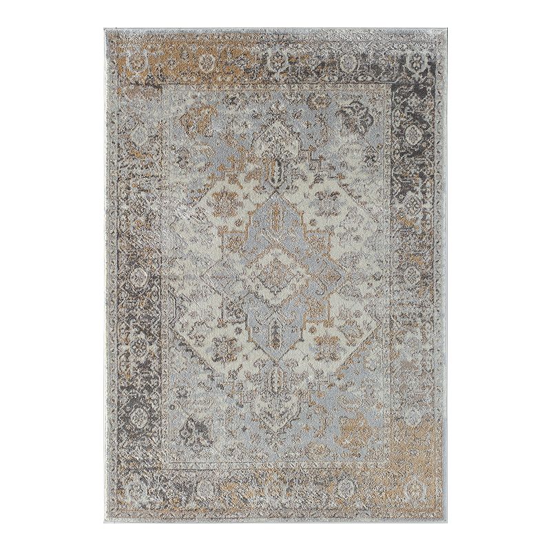 Rugs America Charm Rug, Grey, 5X7 Ft