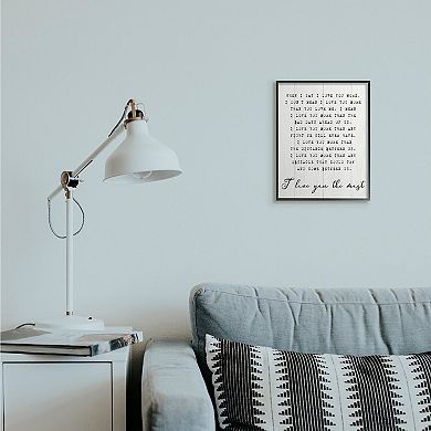 Stupell Home Decor I Love You the Most Framed Wall Art