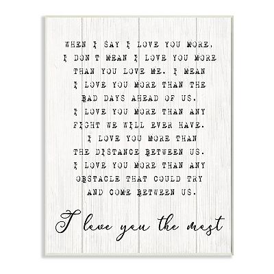 Stupell Kids Room 'All You Need Is Love' Wall Plaque – Ready To Hang Rectangle Decor, Made In USA