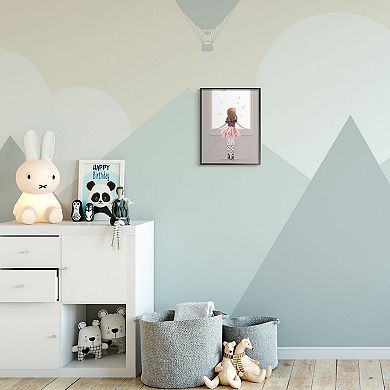 Stupell Home Decor Little Ballerina Butterfly Framed Wall Art