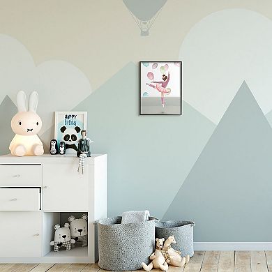 Stupell Home Decor Jumping Ballerina Framed Wall Art