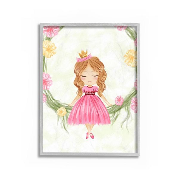 Stupell Home Decor Glam Princess Crown Framed Wall Art