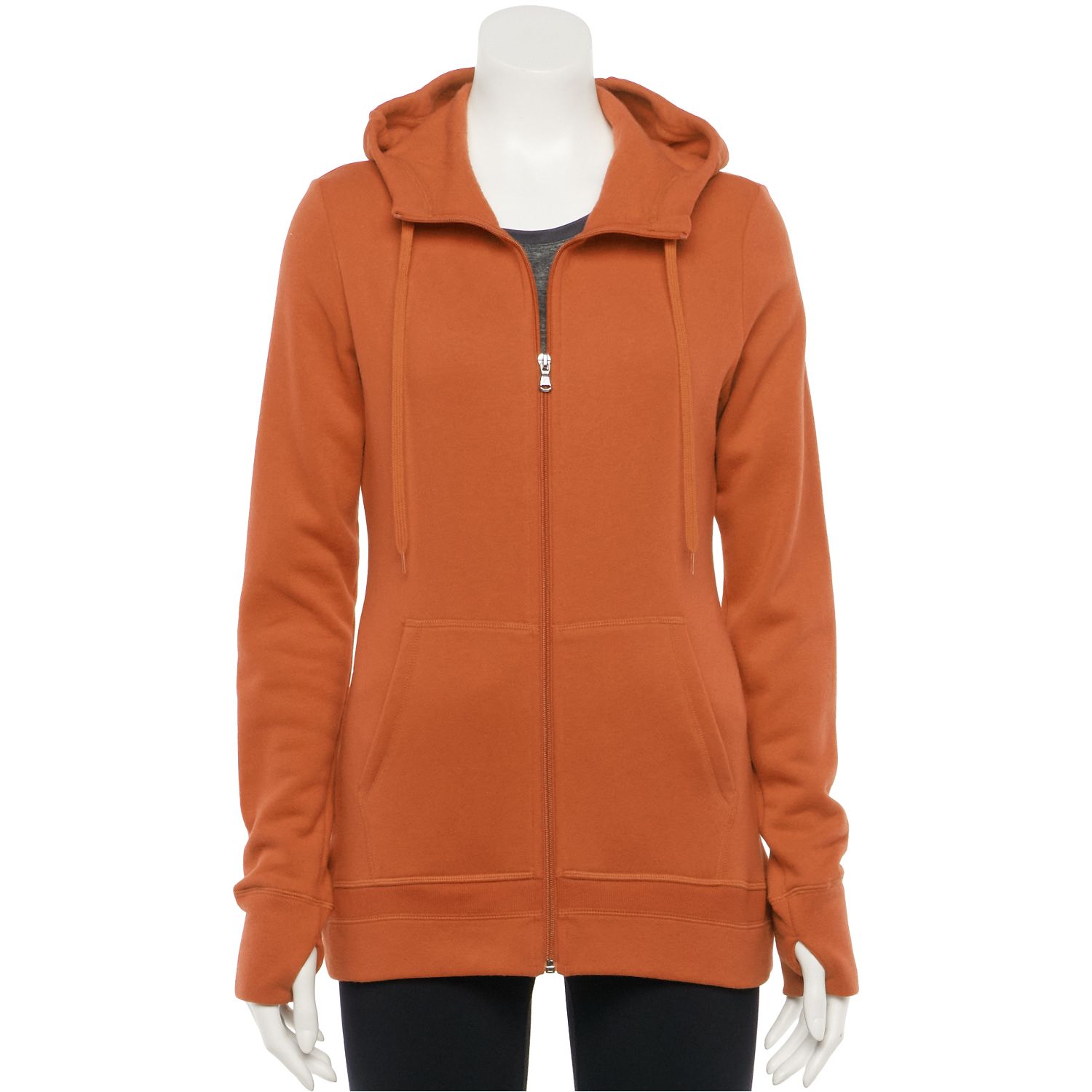 burnt orange hoodie women's