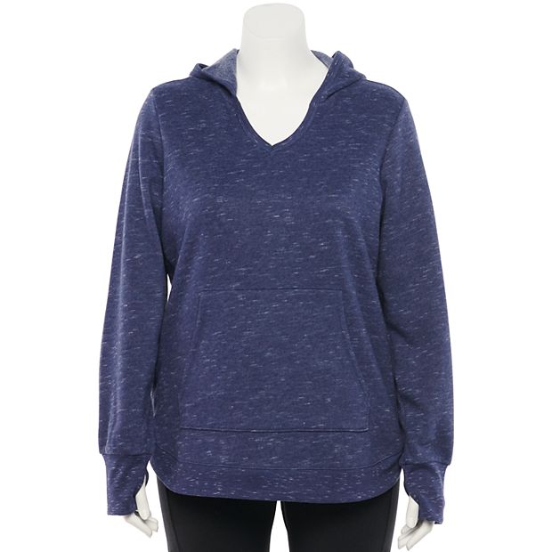 TEK GEAR ULTRA-SOFT FLEECE V-NECK SWEATSHIRT PULLOVER WOMEN'S PLUS SIZE 3X  NIP!