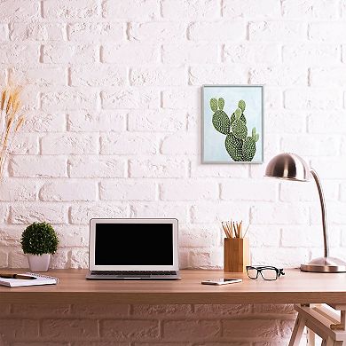 Stupell Home Decor Desert Cactus Prickly Pear Framed Wall Art