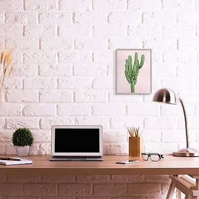 Stupell Home Decor Desert Cactus Minimal Succulent Framed Wall Art