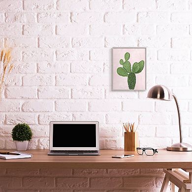 Stupell Home Decor Prickly Cactus Desert Framed Wall Art