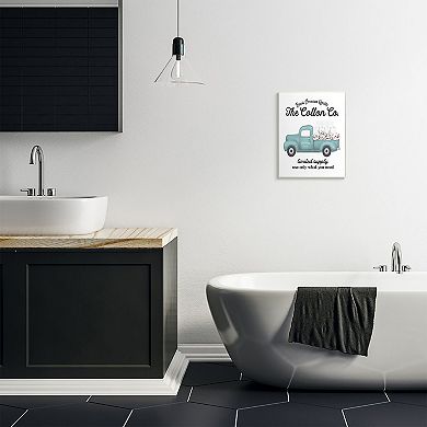 Stupell Home Decor Toilet Paper Cotton Truck Plaque Wall Art