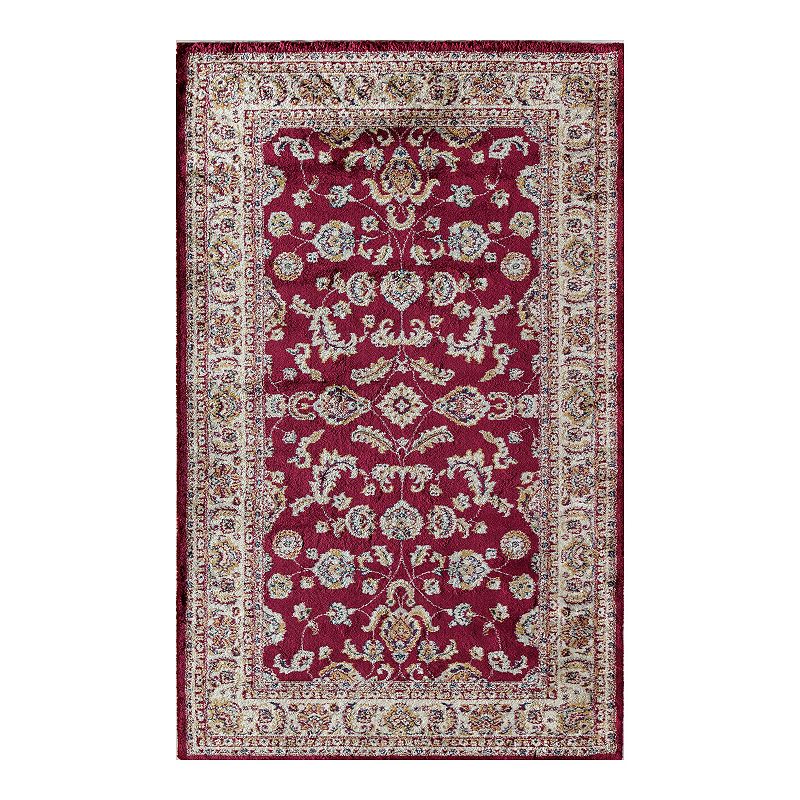 Rugs America Bardot Rug, Red, 5X8 Ft