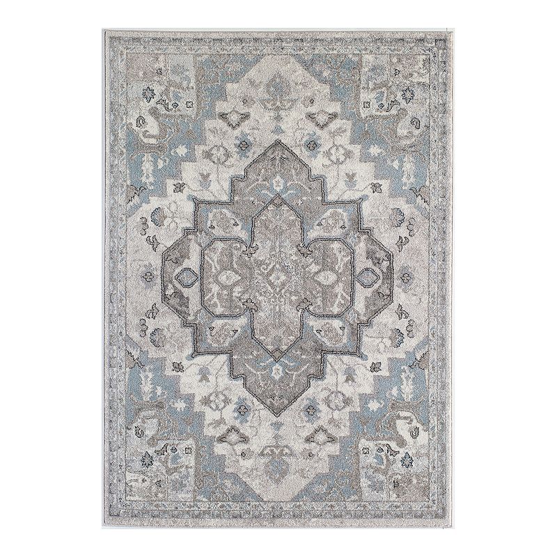 Rugs America Sistine Rug, White, 8X10 Ft