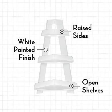 RiverRidge Home Kids Corner Ladder Wall Shelf