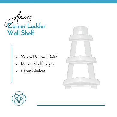 RiverRidge Home Amery Corner Ladder Wall Shelf