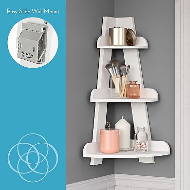 RiverRidge Home Amery Corner Ladder Wall Shelf