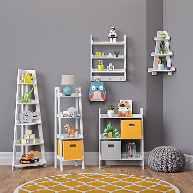 RiverRidge Home Kids 5-Tier Corner Ladder Shelf