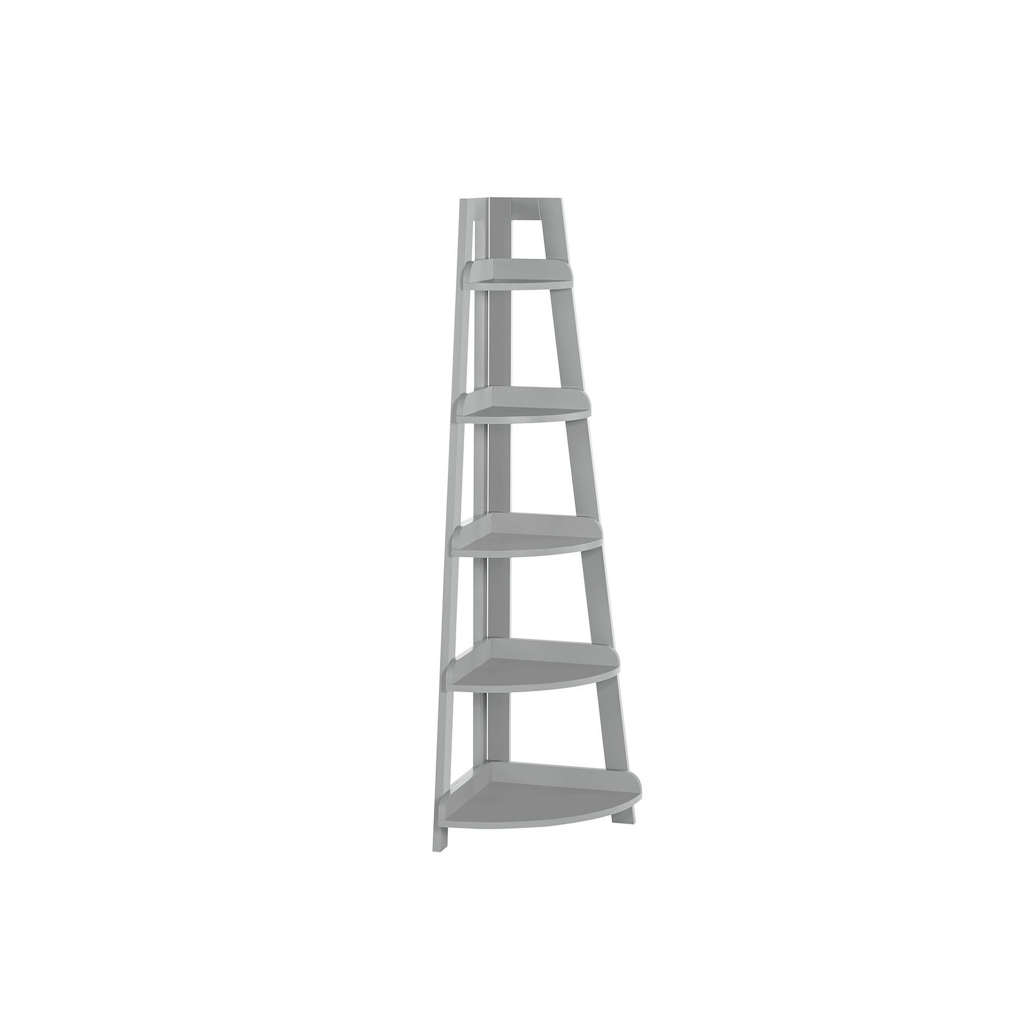RiverRidge Home Kids 5-Tier Corner Ladder Shelf, Gray