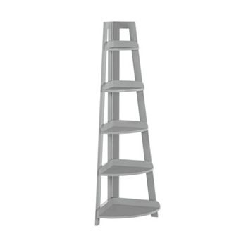 RiverRidge Home Kids 5 tier Corner Ladder Shelf
