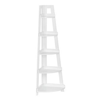 RiverRidge Home Kids 5 tier Corner Ladder Shelf