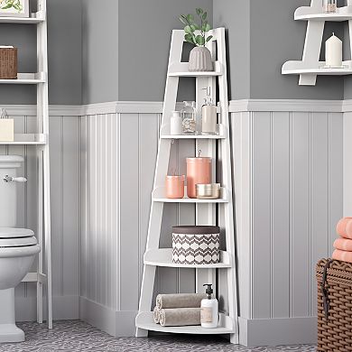 RiverRidge Home Amery 5-Tier Corner Ladder Shelf