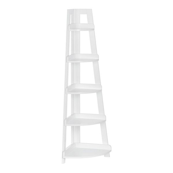 RiverRidge Amery 5-Tier Corner Ladder Shelf, Gray