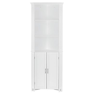 RiverRidge Home Somerset Tall Two-Door Corner Cabinet