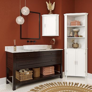 RiverRidge Home Somerset Tall Two-Door Corner Cabinet