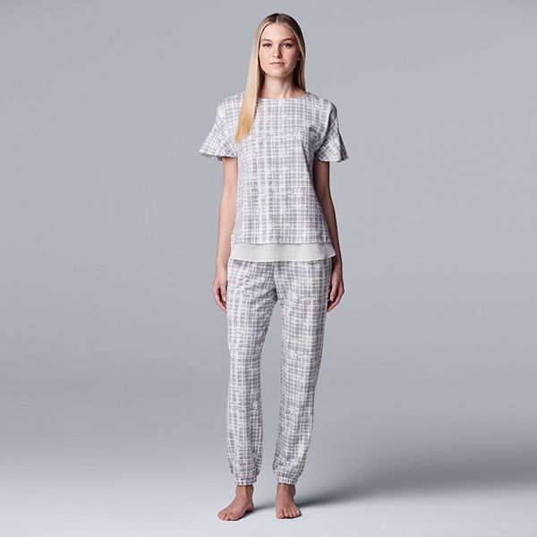 Kohls women's pajama discount tops