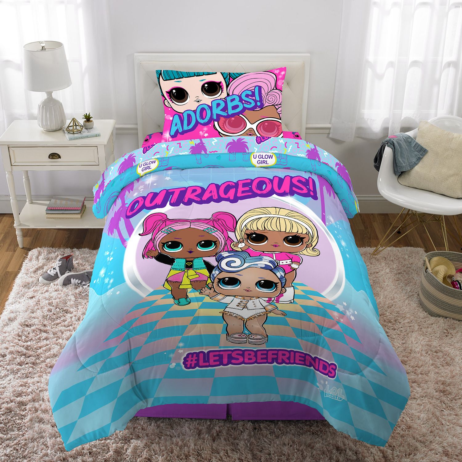 lol doll queen size bedding