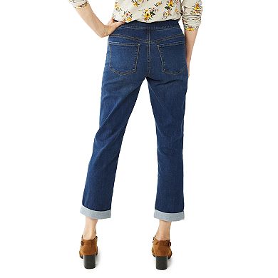 Women's Croft & Barrow® Pull-On Girlfriend Jeans