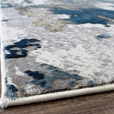 Rugs America Astor Sapphire Blue Rug