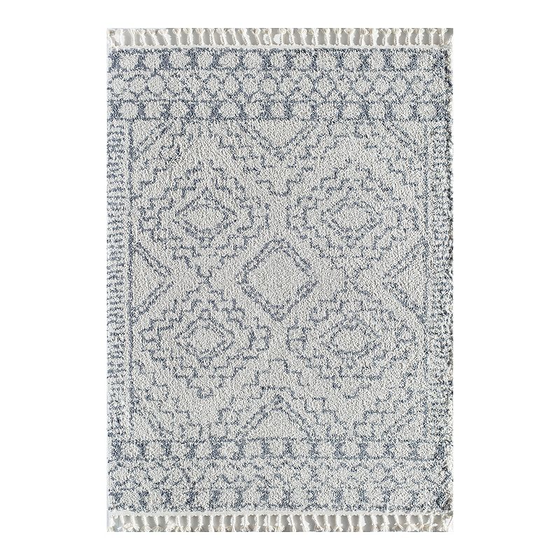 CosmoLiving Rugs America Moon Rug, White, 5X7 Ft