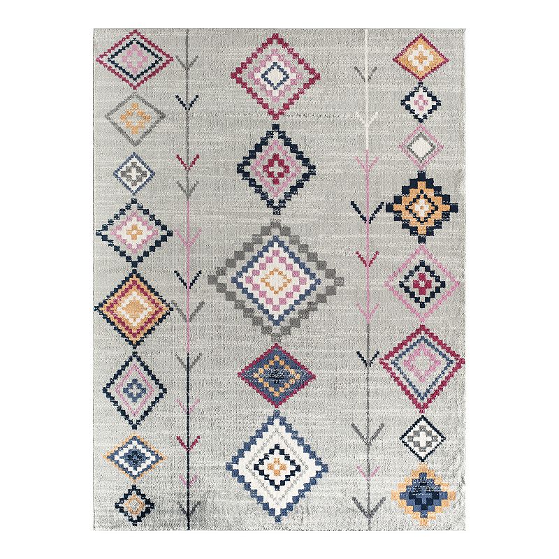 CosmoLiving Rugs America Soleil Collection Rug, Grey, 2X6 Ft