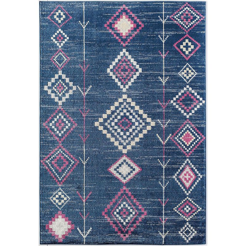 CosmoLiving Rugs America Soleil Collection Rug, Blue, 5X7 Ft