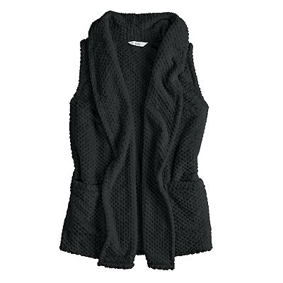 Women s Croft Barrow Cozy Open Front Vest