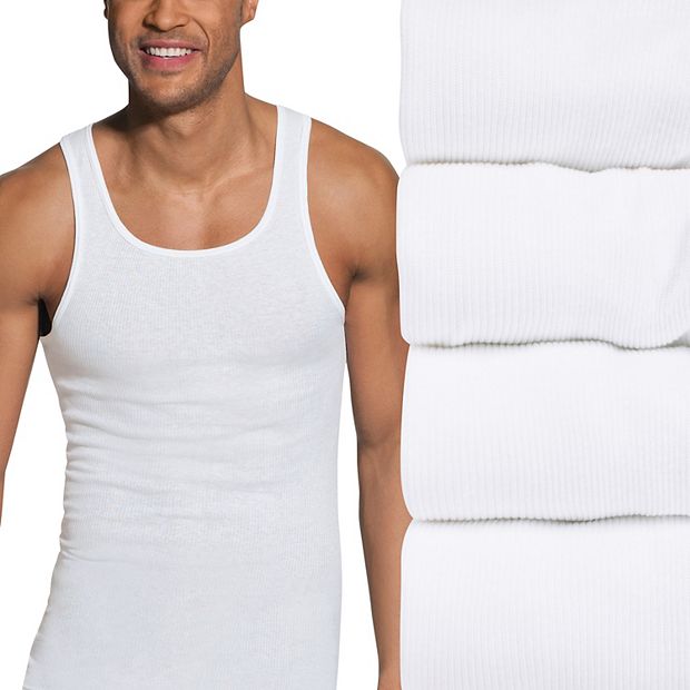 Men's Big & Tall Hanes Ultimate® 4-pack ComfortBlend A-Shirts 2XL
