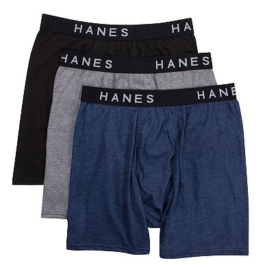 Men's Big & Tall Hanes® 3-pack ComfortBlend Fresh IQ Boxer Briefs 2XL