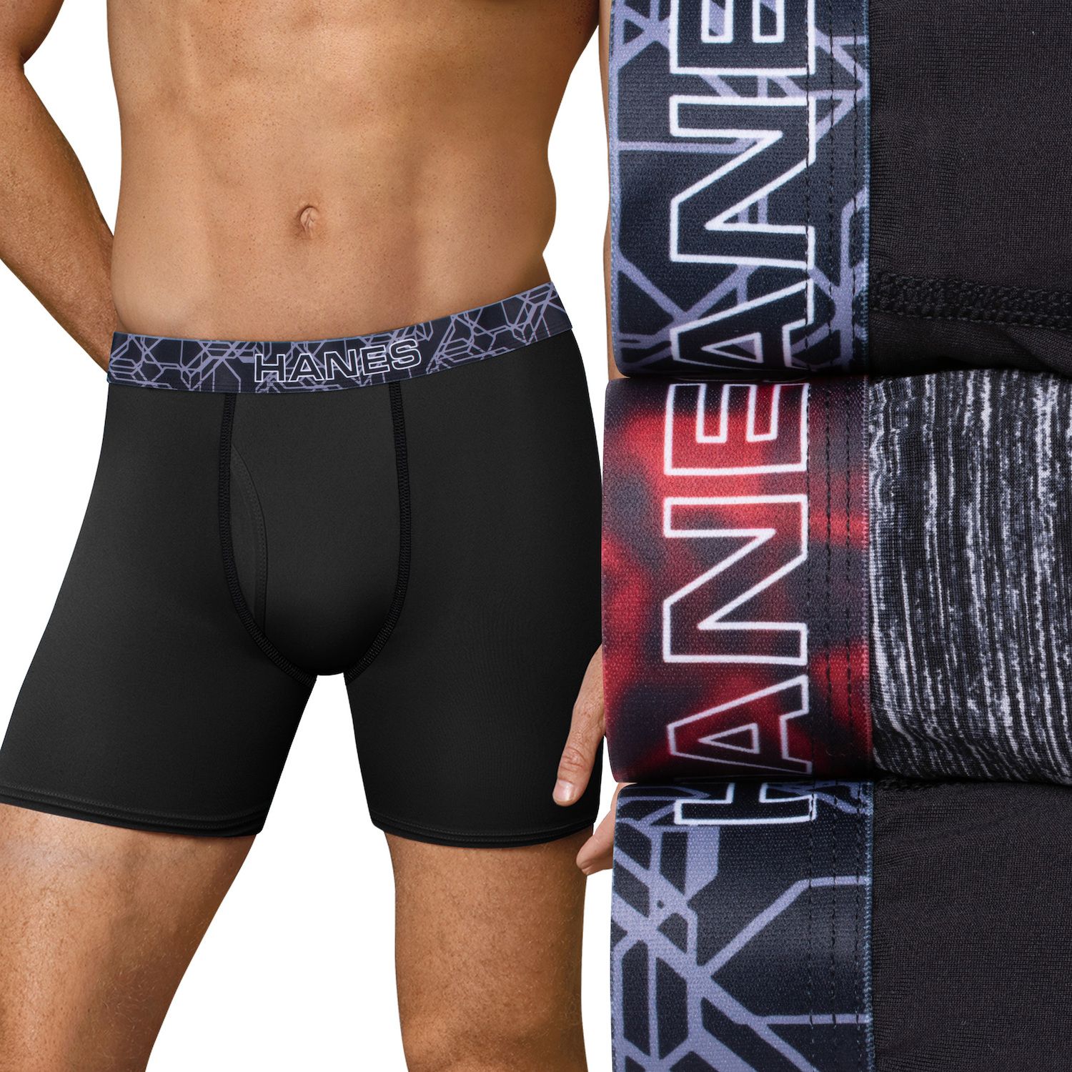 Image for Hanes Men's Big & Tall 3-pack Sport X-Temp 2.0 Performance Boxer Briefs 2XL at Kohl's.